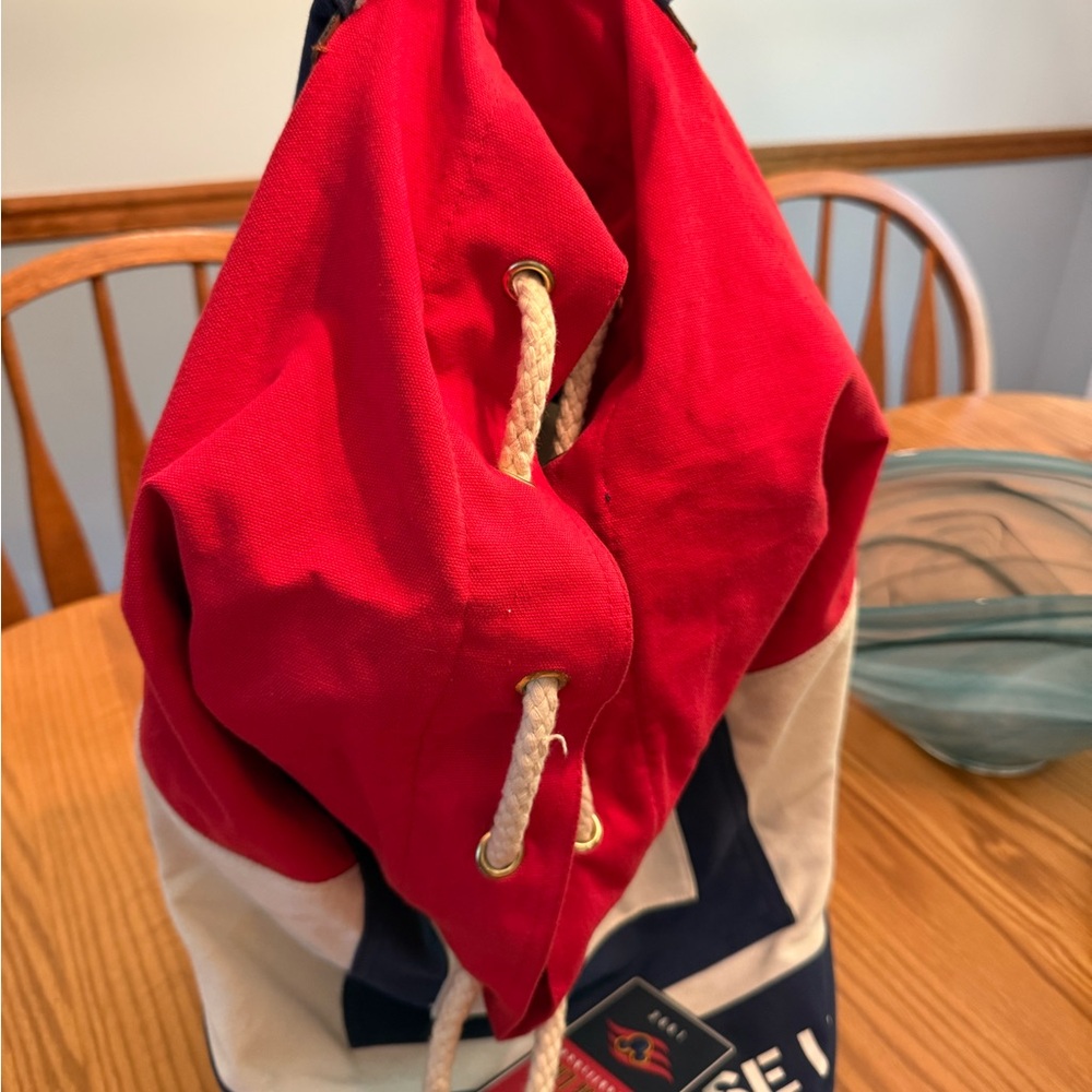 Disney Cruise Line Red, Blue, and White Duffle Bag - Picture 10 of 15